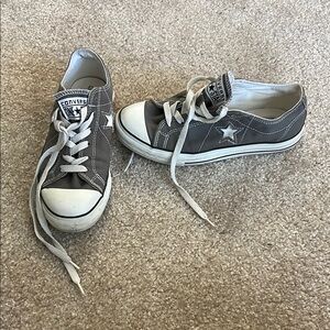 Converse Gray Low-Top Sneakers